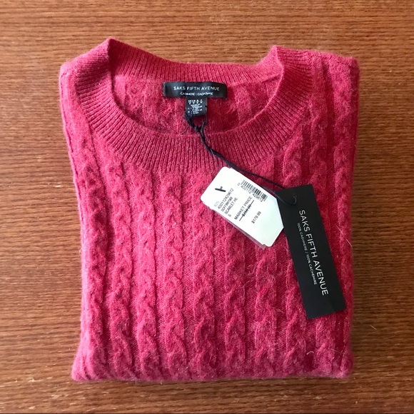 Saks Fifth Avenue Cashmere Sweater - Picture 1 of 6